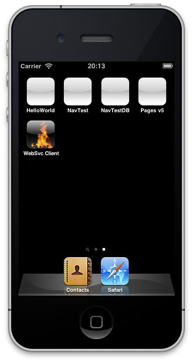 Blank home screen icons