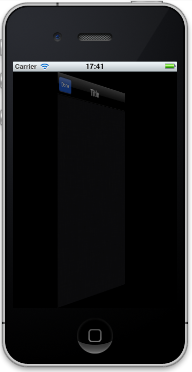 Flip animation of the utility application