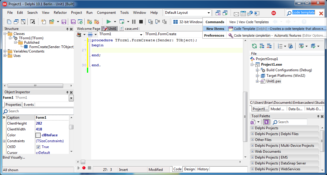 Creating a new Live Template
